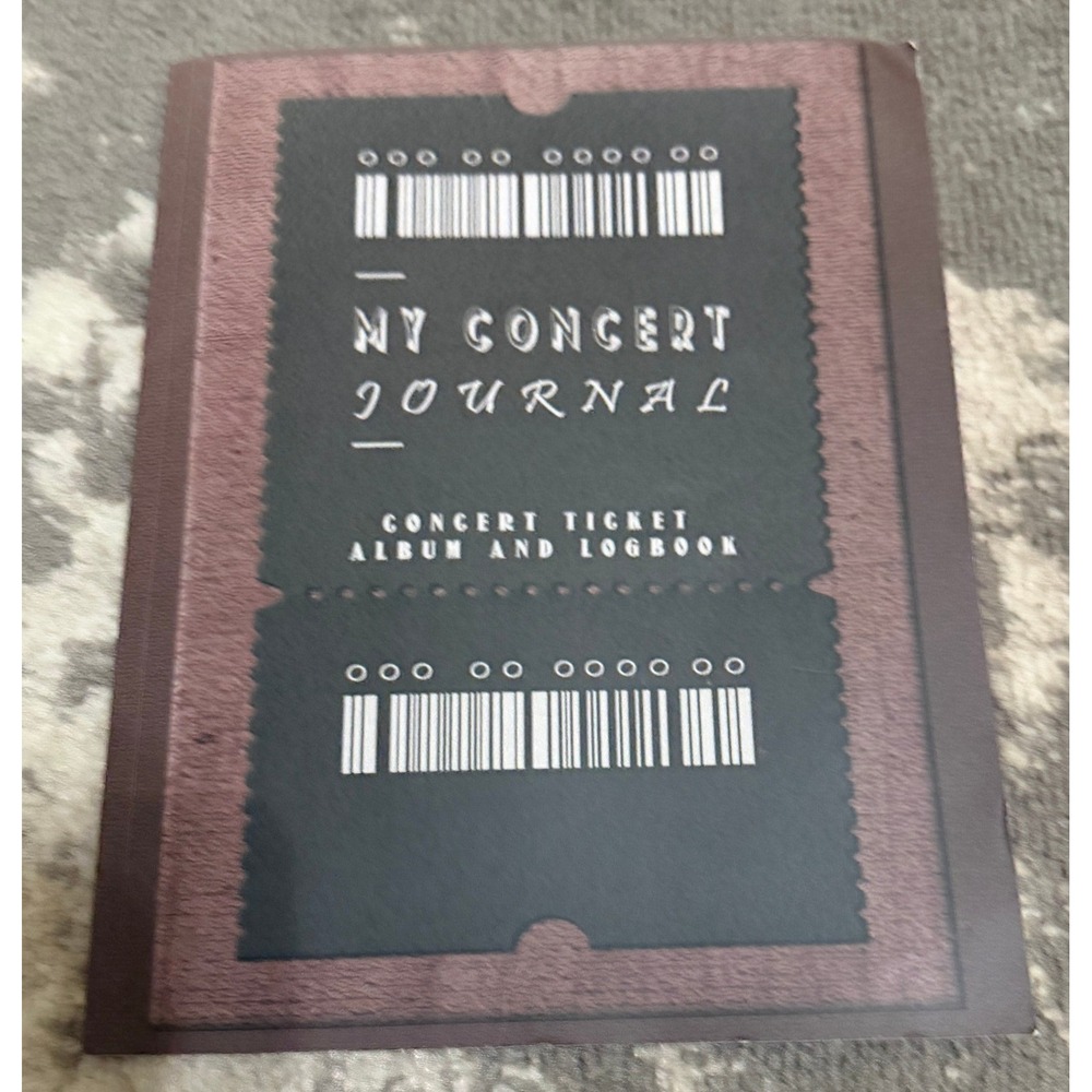 Unknown My Concert Journal-My Concert Ticket Album & Logbook  (NWT)